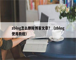 zblog怎么删除博客文章？（zblog使用教程）